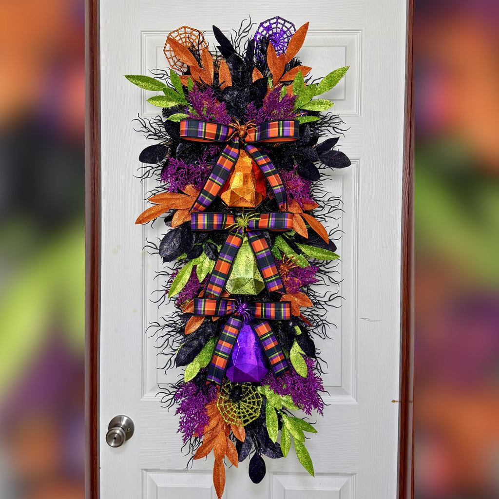 36" Halloween Swag Wreath