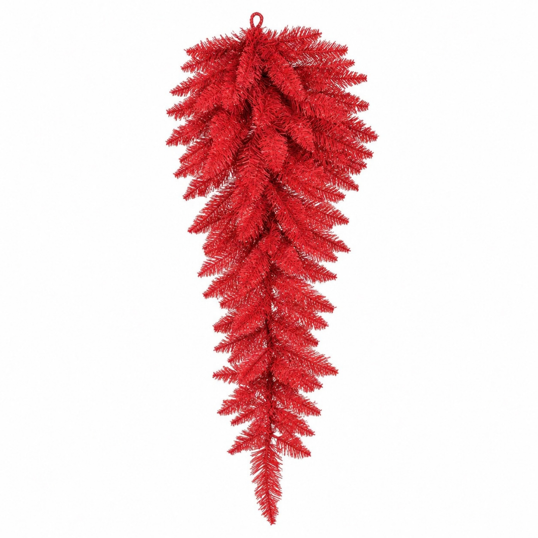 36" Vickerman Red Swag