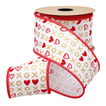2.5" D.Stevens Valentine's Ribbon