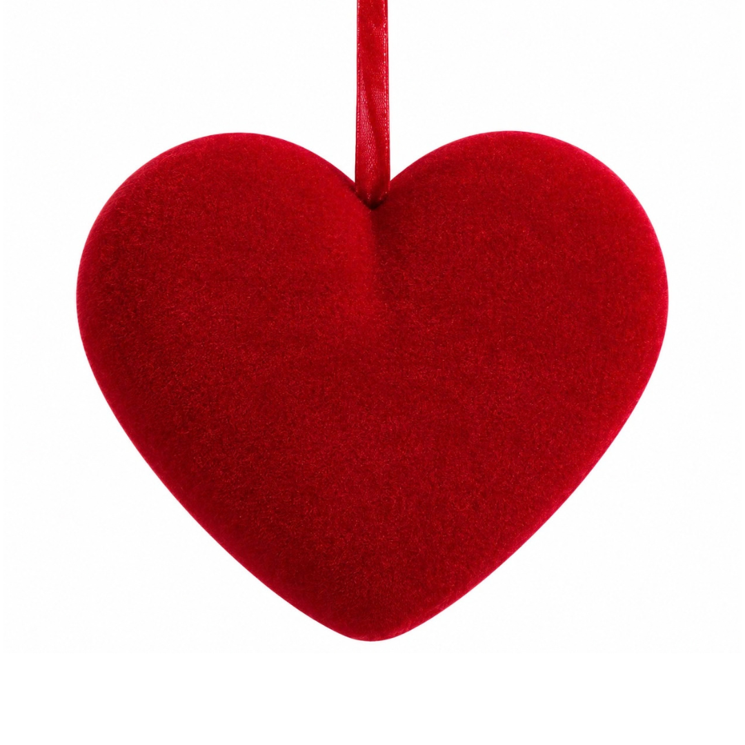 6 Inch Red Velvet Heart