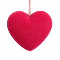 6 Inch Pink Velvet Heart