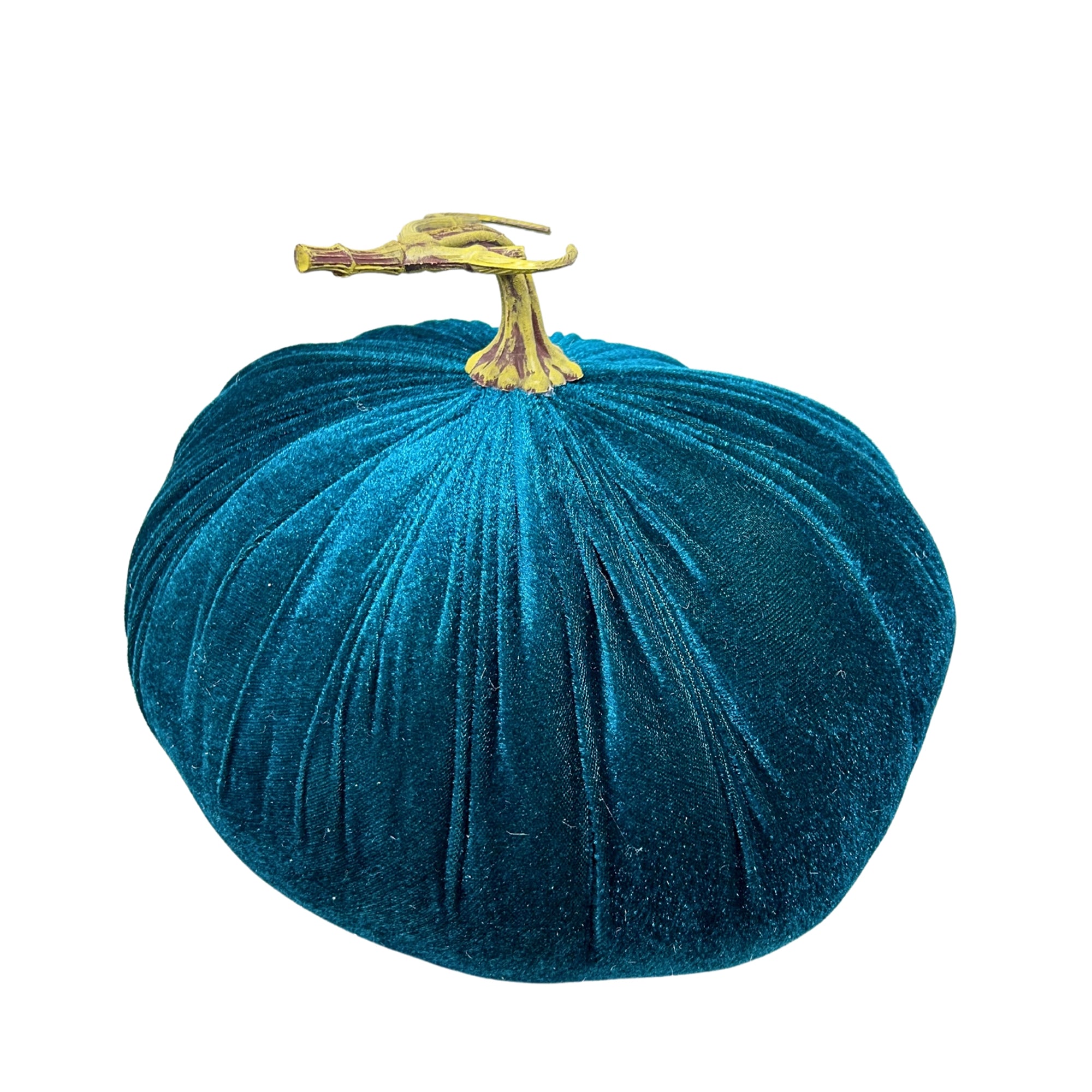 12" Velvet Pumpkin- Emerald