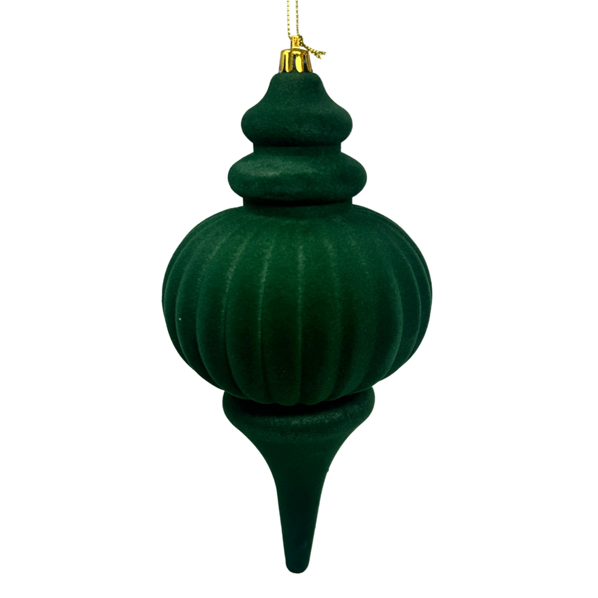 Emerald Velvet Finial