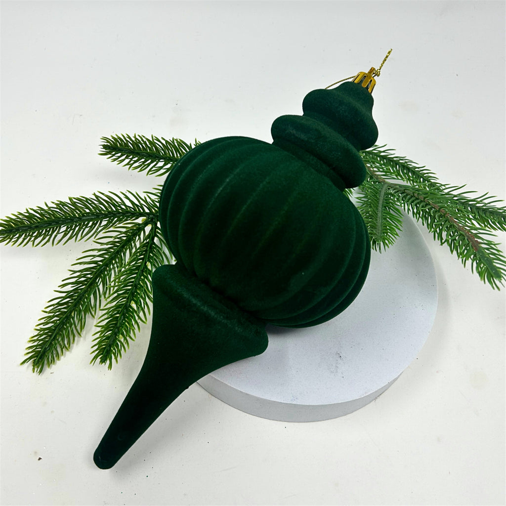 Emerald Velvet Finial