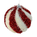 4.25" Peppermint Tinsel Ball
