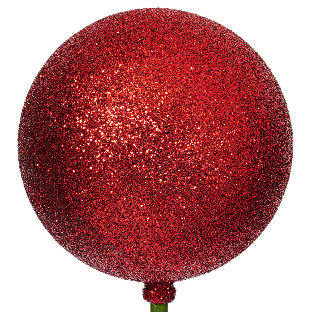 Red Glitter Ball Pick