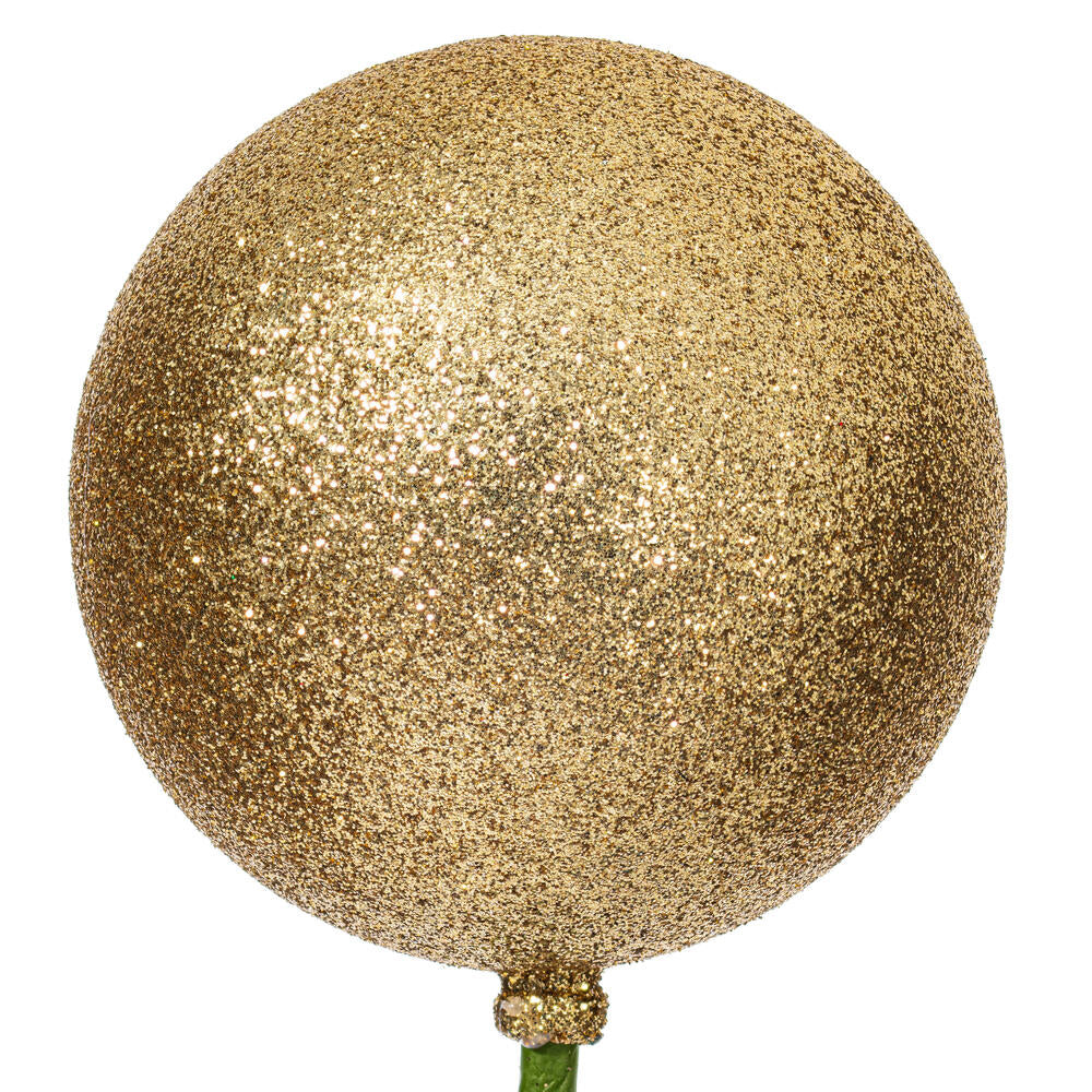 Gold Glitter Ball Pick