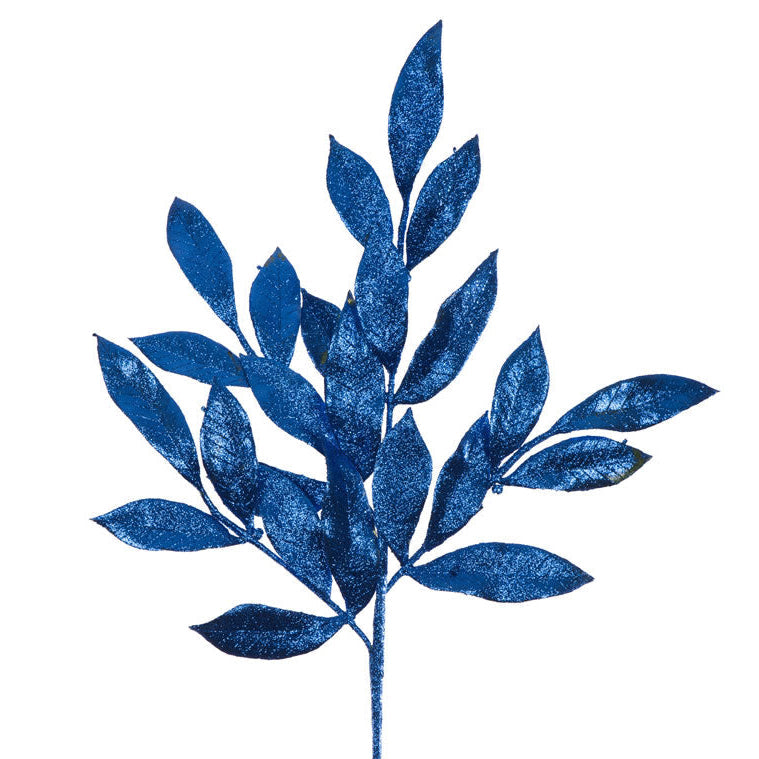 Blue Glitter Bay Leaf