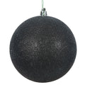 4” Black Glitter Ball