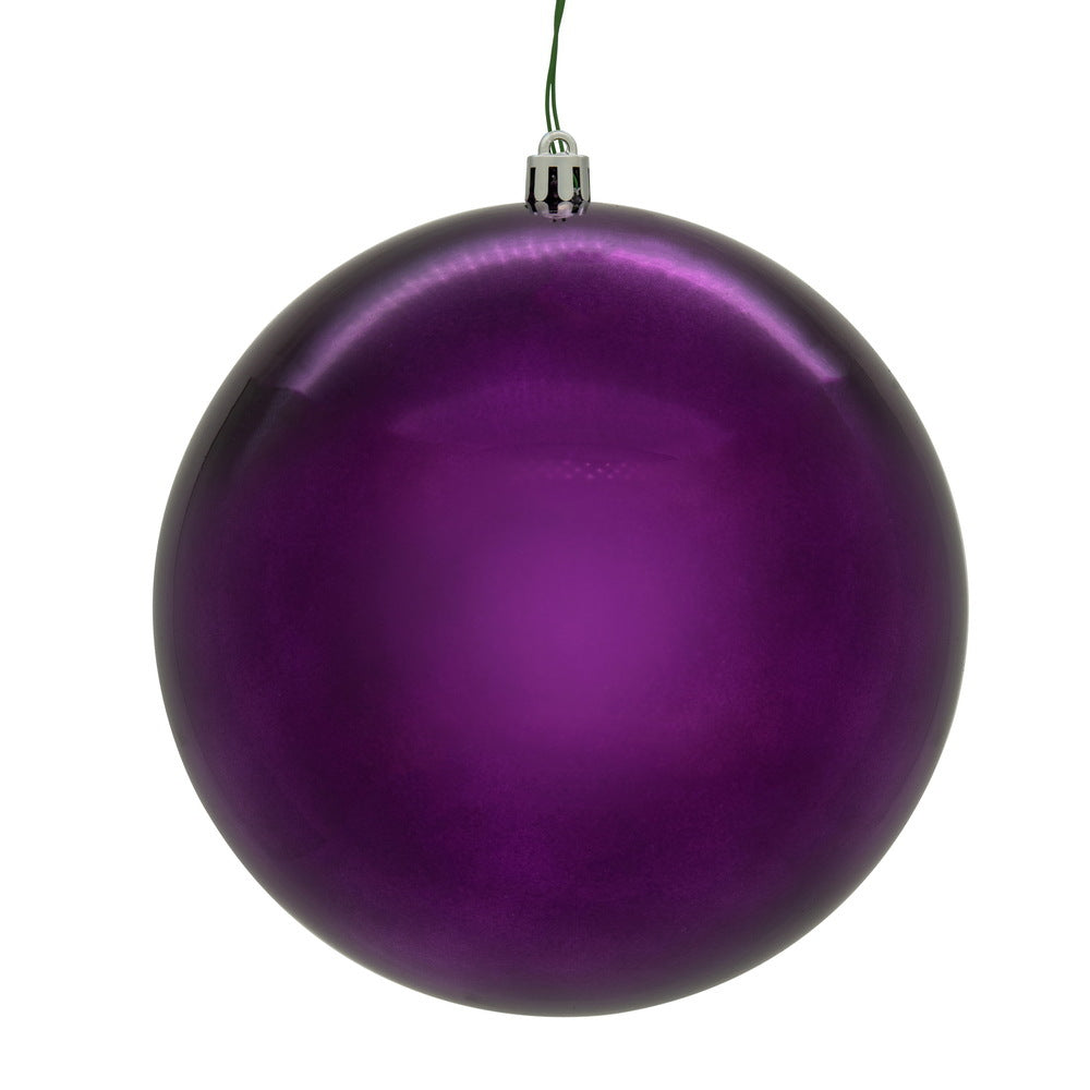 3" Plum Shiny Ball