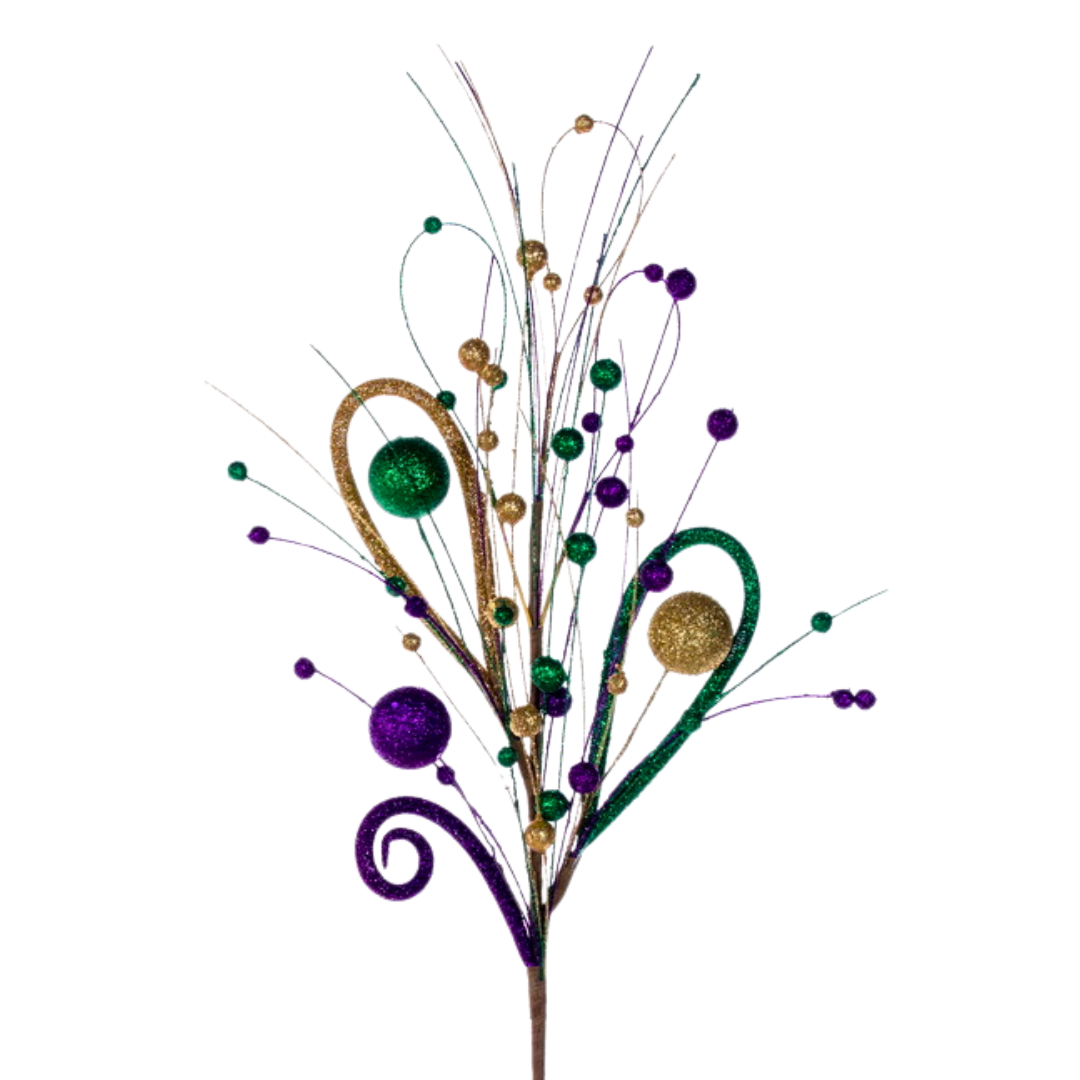 Mardi Gras Curl Loop Spray