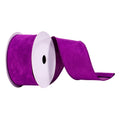 2.5" x 10 Yards Purple Faux Suede Ribbon