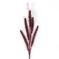 Red Glitter Wheat Spray