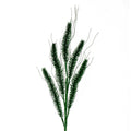 Green Glitter Wheat Spray