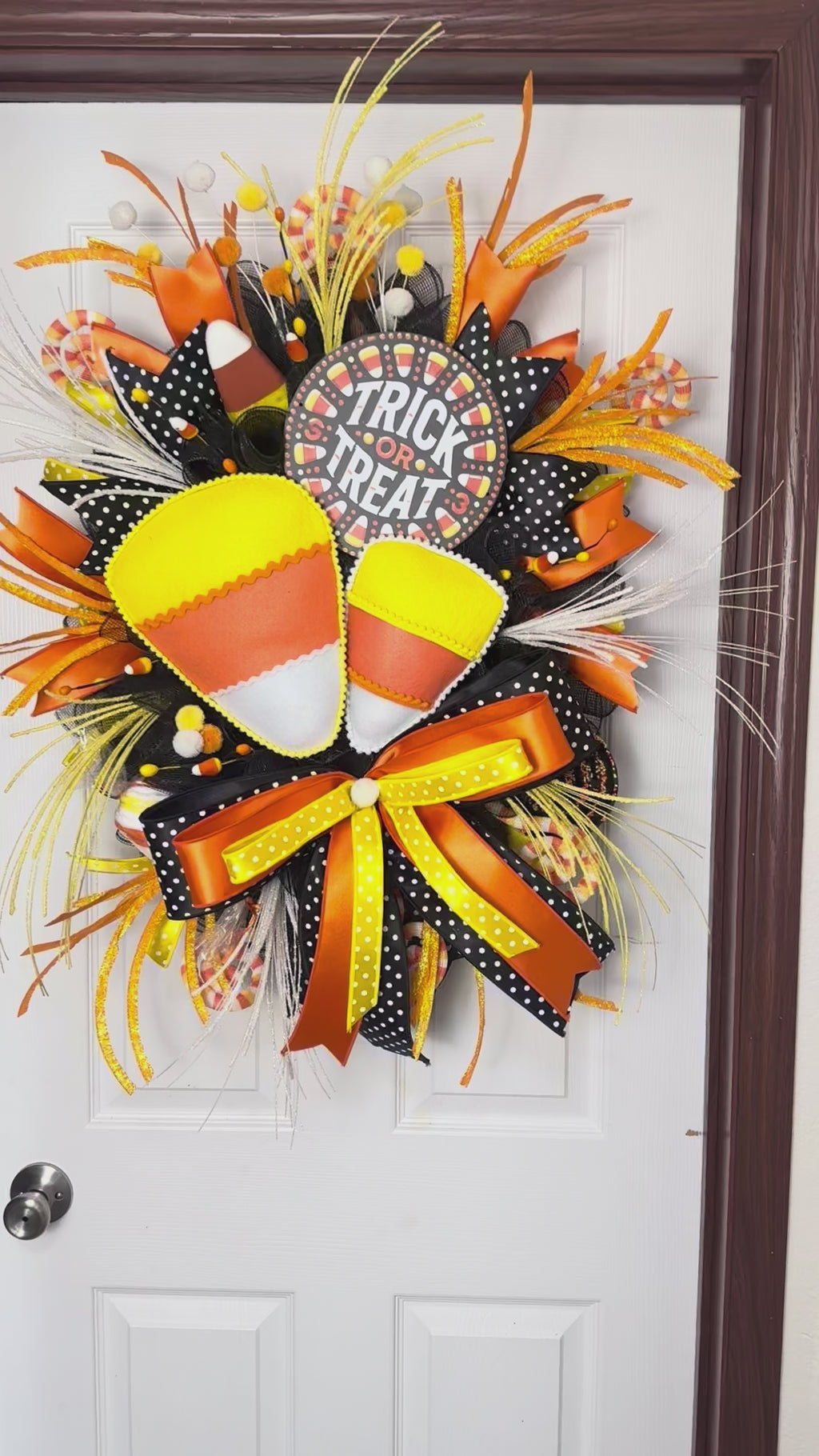 20” Halloween Candy Corn Wreath