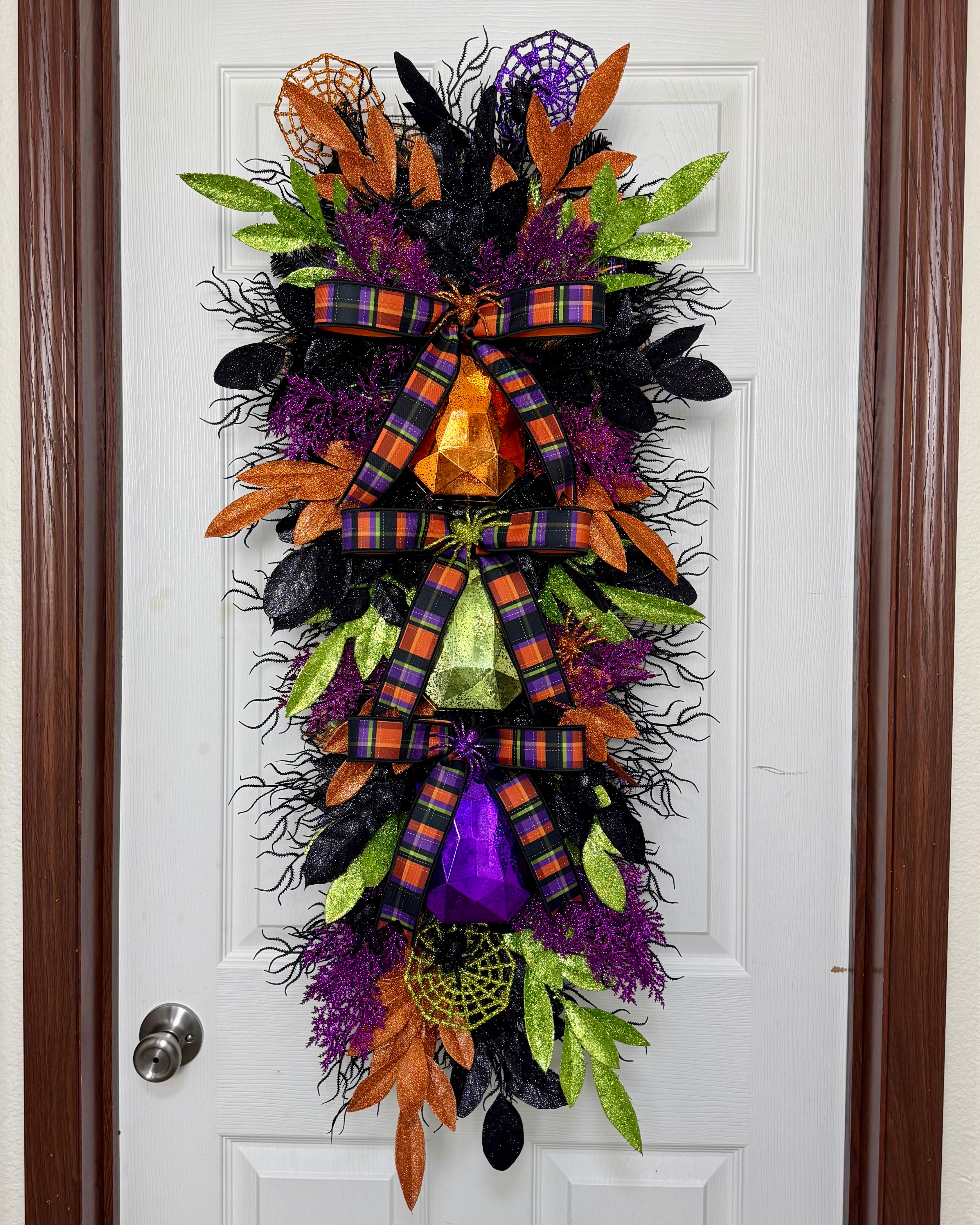 36" Halloween Jewel Door Swag