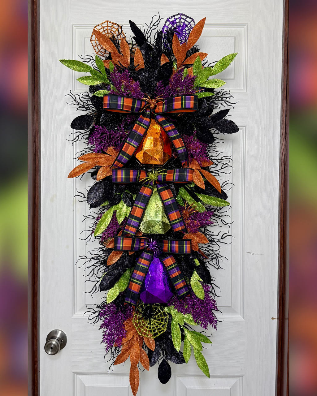 36" Halloween Jewel Door Swag